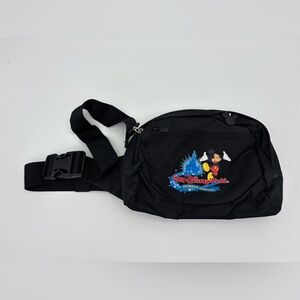 WALT DISNEY WORLD Fanny Pack Celebrate Everyday Bag Mickey Crossbody Small Black